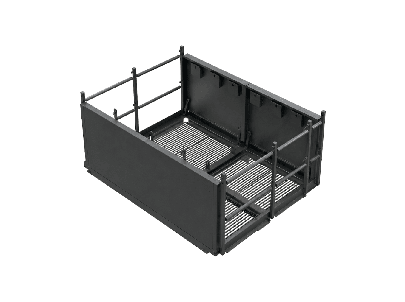 Fabricated galvanised steel access cover and frame