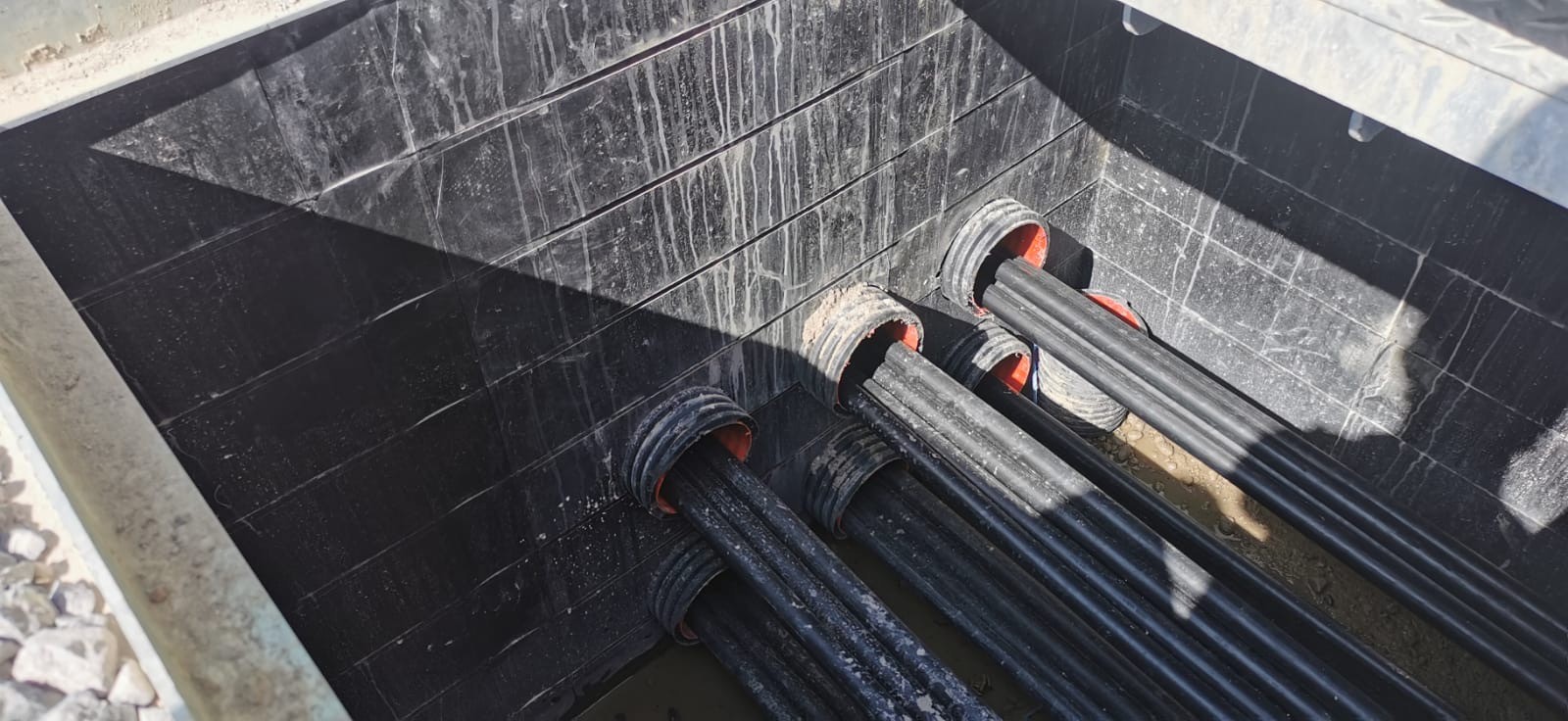 Aerial view of the Swansea North 400kV substation site