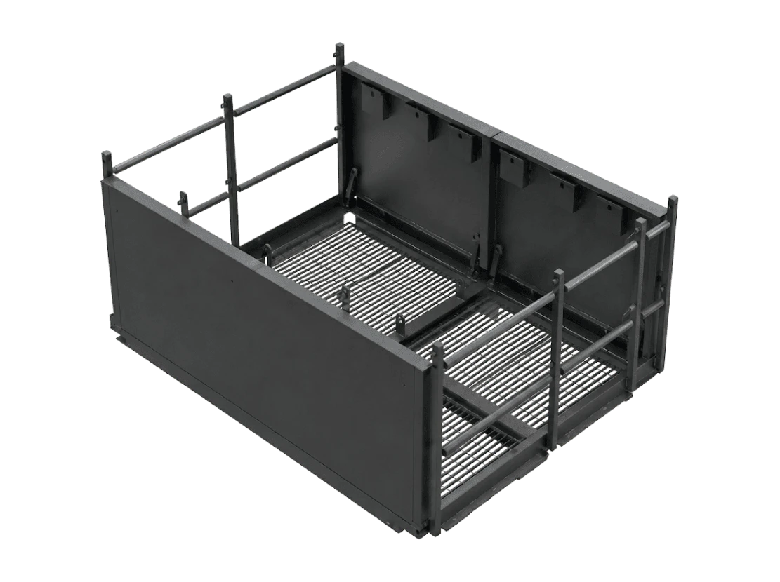 Fabricated galvanised steel access cover and frame