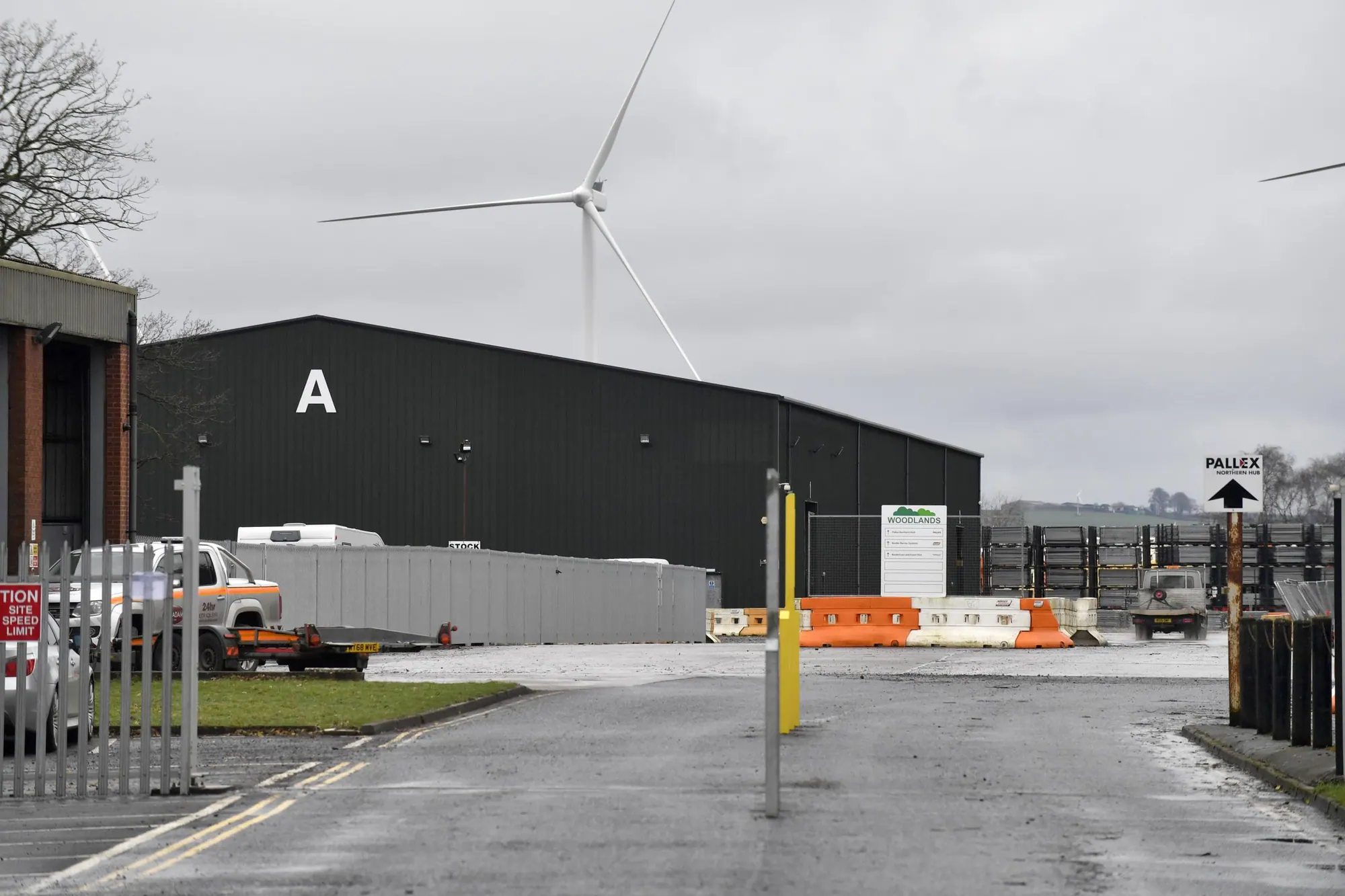 Amazon delivery station building in Carlisle